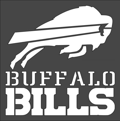 Clear Plastic Stencil - Football Buffalo Bills (SR65) (4'', 6'' or 8'')