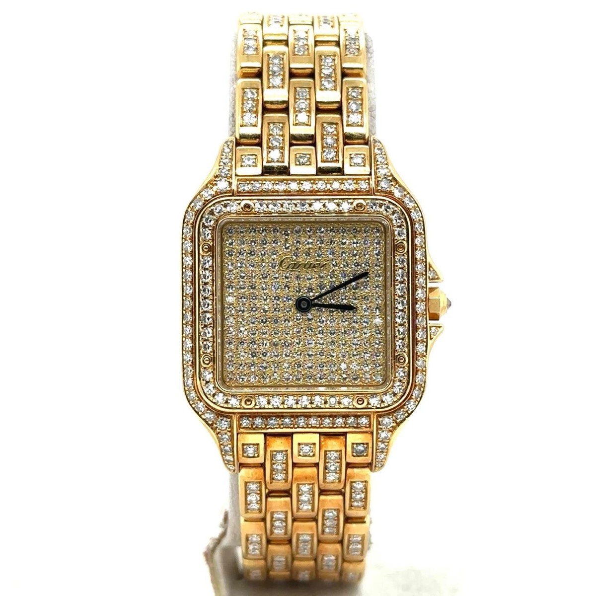 Cartier Panthere 22mm 18k Yellow Gold Diamond Dial/Bezel  display picture 2