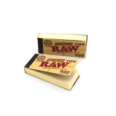 RAW Wide Tips Perforiert - 50 Tips pro Heftchen