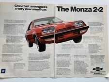 1975 Chevrolet Chevrolet Monza 22 Two Page Print Ad
