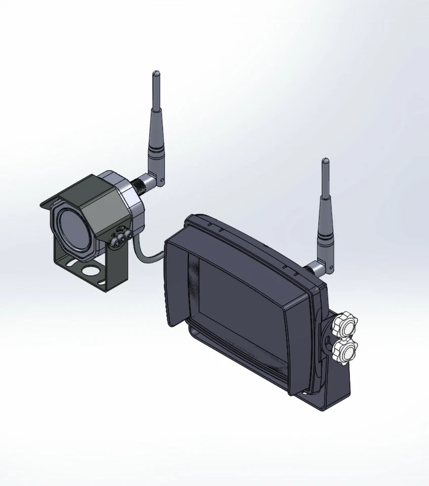 Wireless Reverse Camera Kit ECCO Heavy Duty 5.6" Touchscreen - 2.4GHz Camera - Image 3 of 4