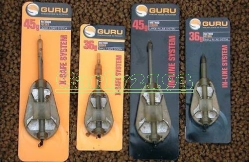 Guru Carp Method Feeder X-Safe In-Line system All sizes Mini small  large