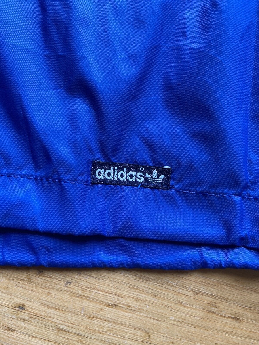 ADIDAS 80s VINTAGE RAINCOAT WATERPROOF sz 168 MEN BLUE | eBay