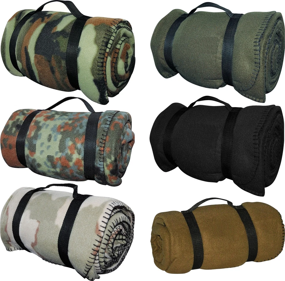 Picknickdecke Campingdecke Picknick Decke Fleece Reisedecke Outdoor Camping Army