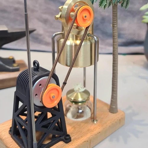 Mini Vintage Live Steam Engine Model With Brass Boiler Generator Motor Gift Toy - 第 2/18 張圖片
