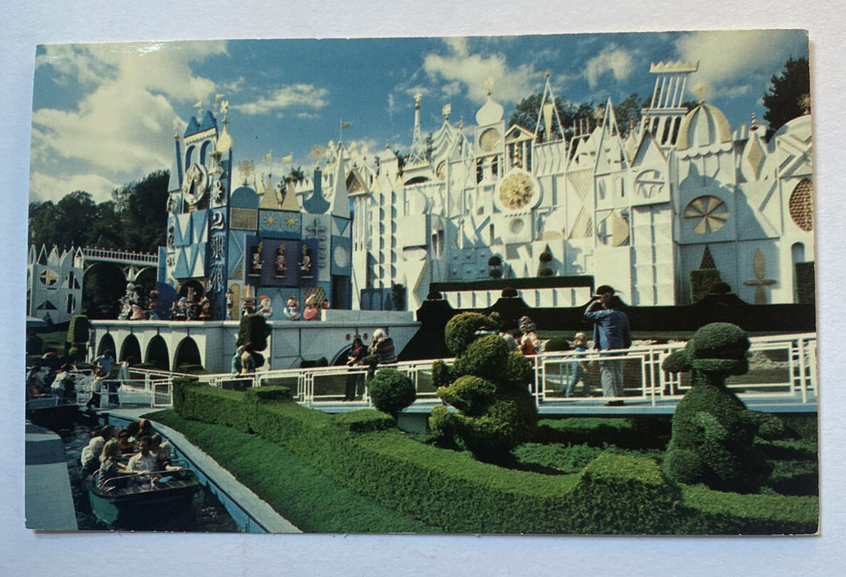Small Rld People Vintage Disneyland Postcard c1960s ~ It's A Small World Ride View ...