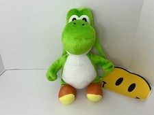 Yoshi Plush Backpack Green Dinosaur Nintendo Super Mario Bros Stuffed Animal 18"