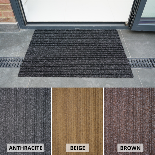 Non Slip Coir Style Heavy Duty Rubber Back Door Entrance Indoor Outdoor