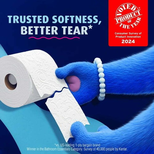 Charmin Toilet Paper Ultra Soft, 24 Mega Rolls - Picture 3 of 5