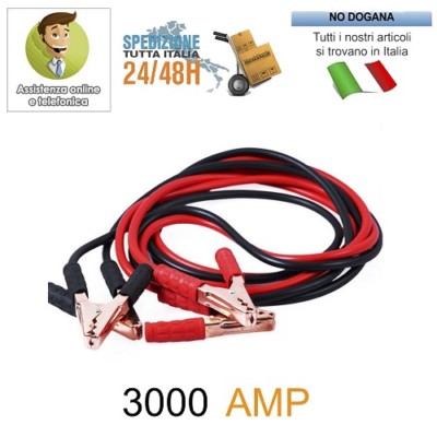 Cavi di avviamento per batteria auto LaBlanc da 4 m, 2000 A, avviamento