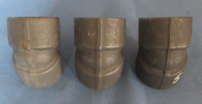 New Bonney Forge Lot of (3) 1'' Socket Weld 45° Elbow A105 Carbon Steel CL 3000