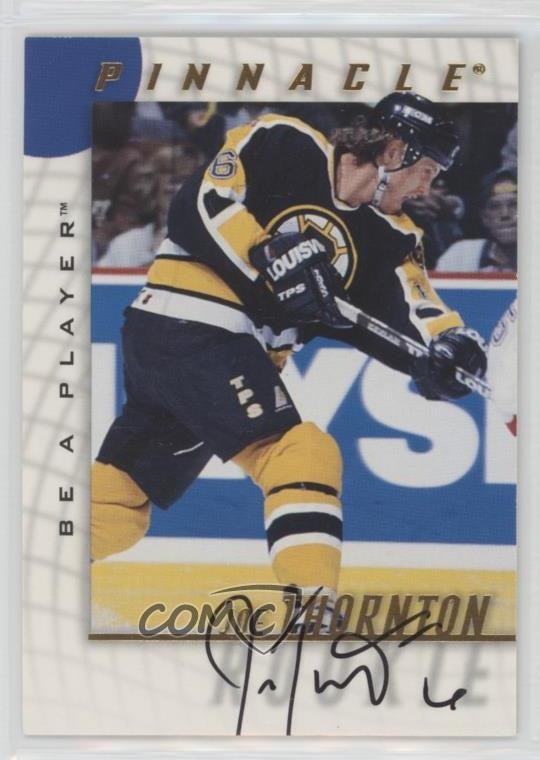 1997-98 Pinnacle Be A Player Auto Joe Thornton #232 Auto HOF 2d8