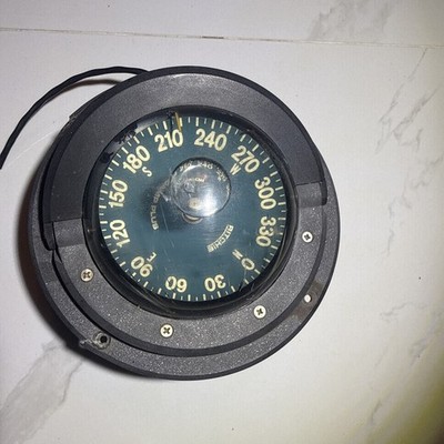  Ritchie Powerdamp Plus SS1002W Compass Blue Dial. BOAT COMPASS. 