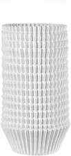 White Cupcake Liners [500 Count] - Grease-Proof, Food-Grade Baking Cups - Standa