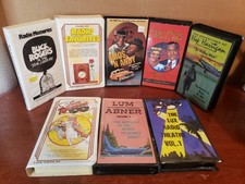 VINTAGE AUDIO, RADIO,STORIES IN CASSETTE TAPE MIX LOT OF 8 PLEASE READ