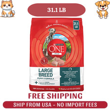 Purina ONE Plus Large Breed Puppy Formula with Chicken Dry Dog Food, 31.1 lb Bag