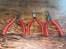Snap On Set Of 3 Electronic Plier Lot E710acg E702acg E718CG Spring Pliers