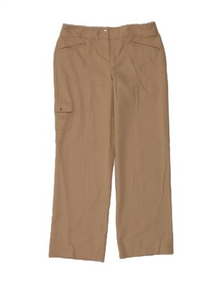 Izod Damen Stretch gerade Cargohose US 10 Large W34 L30 beige CB04