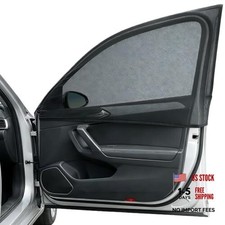 2pcs Car Front Window Screen Mesh, Suitable for Front Side Window Shade