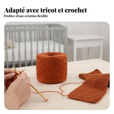 Laine bébé douce, fil coton tricot, crochet, écharpe, fait main