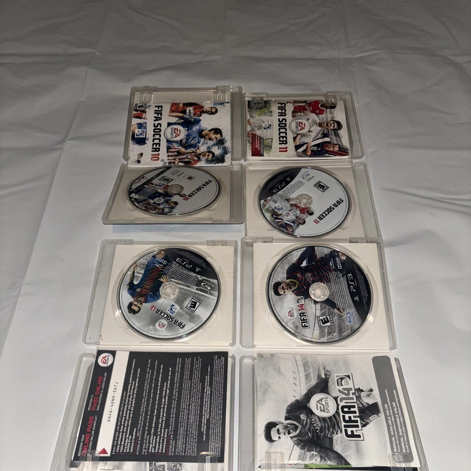 LOTE PS3 Playstation 3.  FIFA Soccer 10, 11,13,14 EA Sports Foto 2 de 2