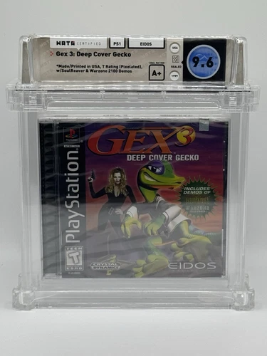Gex 3: Deep Cover Gecko Soulreaver & Warzone Demos PS1 Graded WATA 9.6 A+