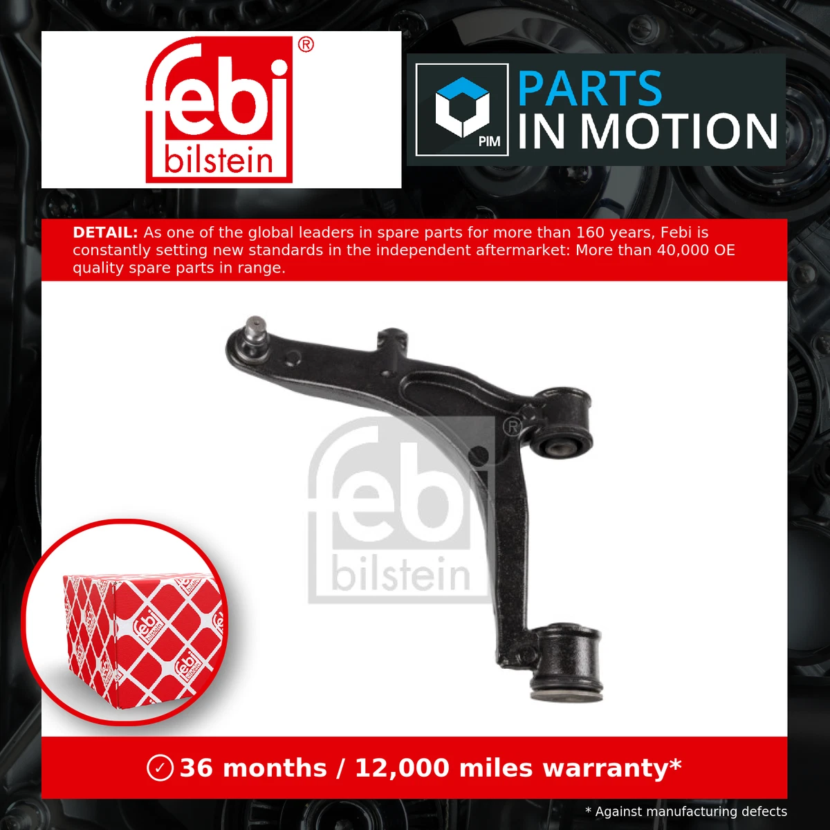 Renault Master Mk3 X70 Chassis Cab & Van 10/2003-2010 Steel Front Lower Suspension Wishbone Arm Ball Joint Included 22mm Cone Passenger Side~p57307912