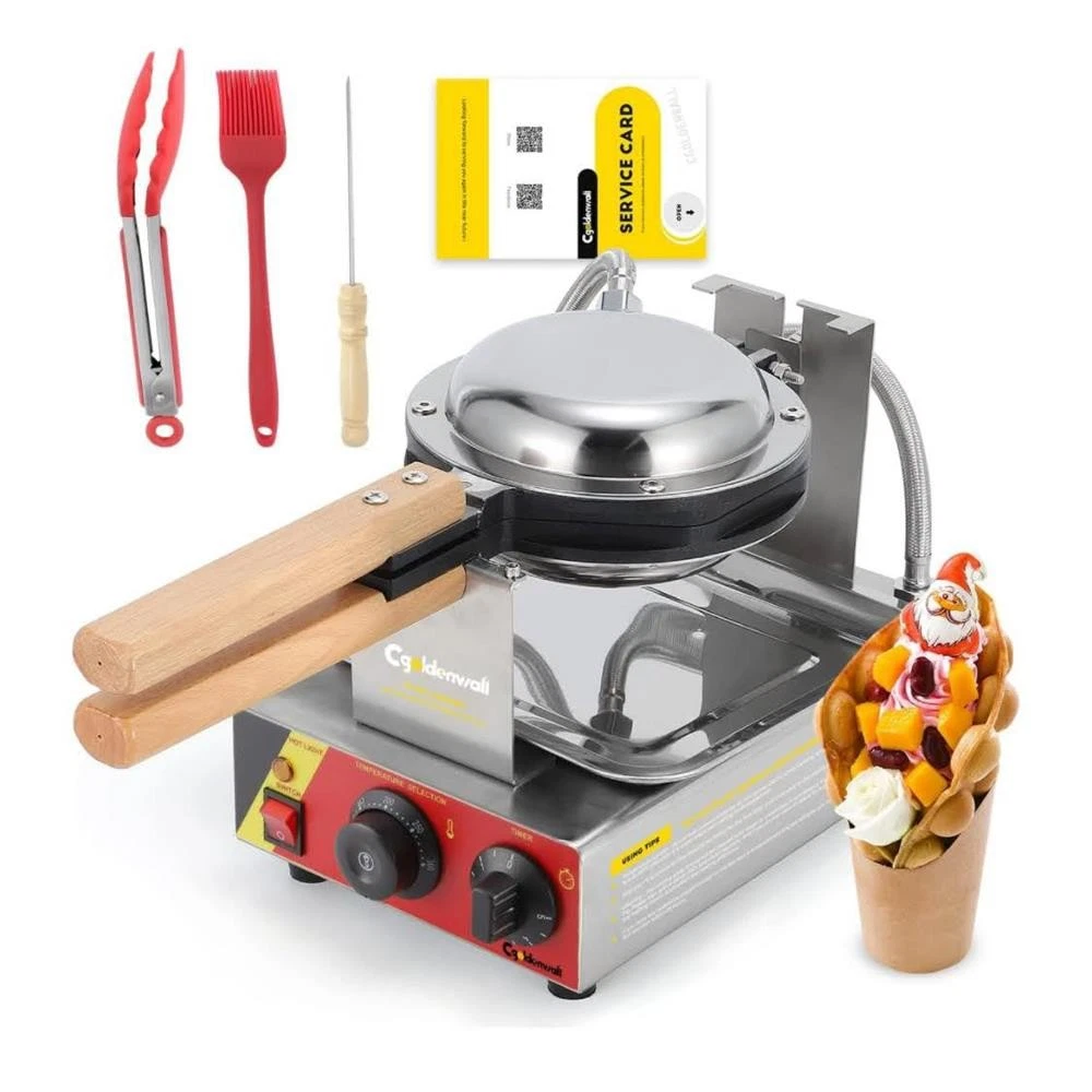 Hong Kong Eggs Bubble Waffle Maker by Goldenwall丨180° Rotation Material