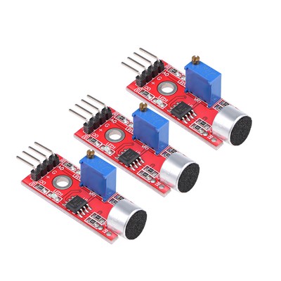 3Pcs Microphone Sound Sensor Voice Detection Module w Digital and Analog Output