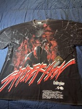 T-shirt nera oversize Civil Regime & Marvel Spiderman's Wrath adulto XL