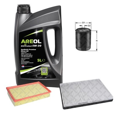 STELLOX Inspektionspaket AREOL ECO Protect 5W-30 5L für VW Passat Variant 3A5