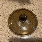 Amber Brown Pyrex Replacement Lid V-2.5-C for 2.5L Corning Vision Pot - 8-1/2"