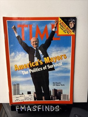 E1 1981 ED KOCH NEW YORK MAYOR June 15 TIME MAGAZINE 