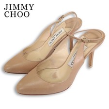 Jimmy Choo Pointed Toe Back Strap Heel Pumps Women Heel Size EU34.5/US4.5