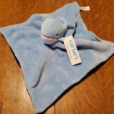 Carters Just One You Plush BLUE WHALE Security Lovey 68452 BRAND NEW 