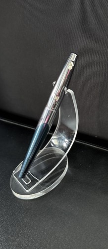Sheaffer Vintage White Dot Intrique Petrol Blue w/chrome plate ball pen. No Box