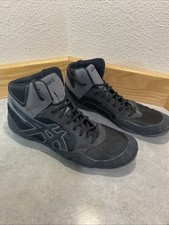 Asics Snapdown Men's Size 12.5 Black Athletic Wrestling Boxing GYM Shoes J703Y