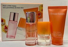 Clinique Happy Perfume Spray 0.24 0.14 oz  Body cream 3pc set