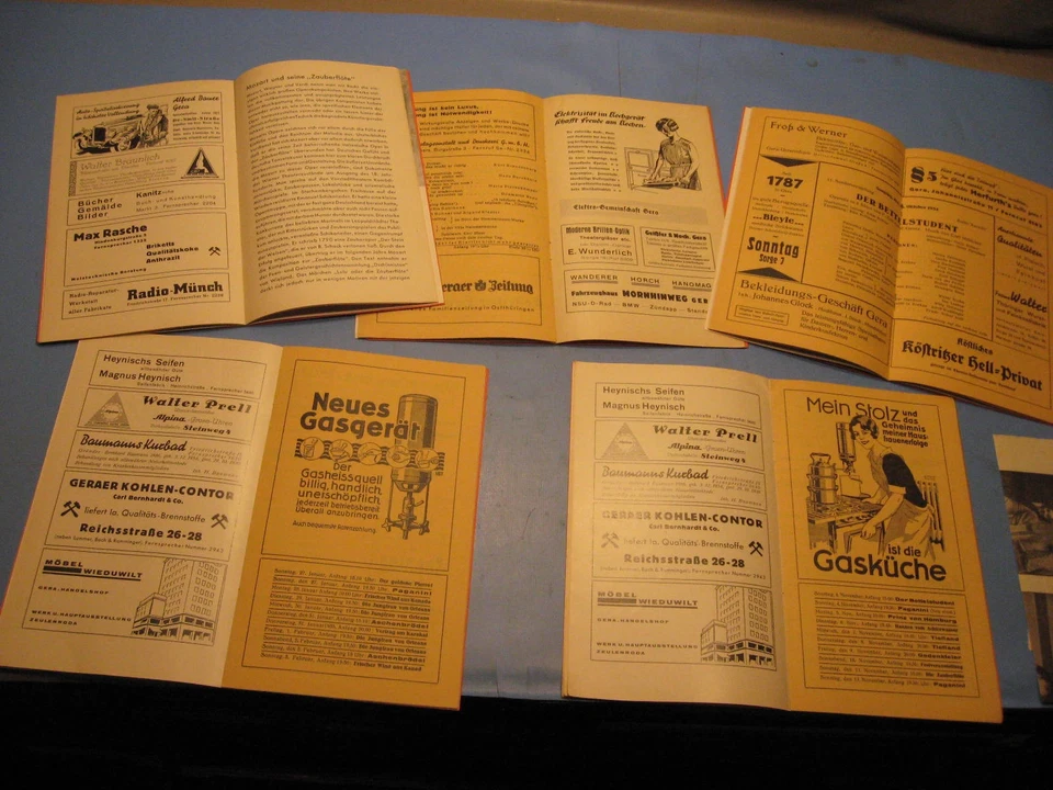 5 Hefte Spielzeit 1934/35 des Reussischen Theater Gera,Gotha,Thüringen,Reuss - Bild 4 von 4