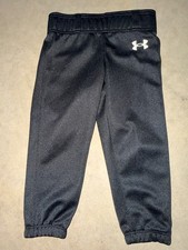 Under Armour Kids Youth Boys Black Baseball Pants Size YXXXS XXXS