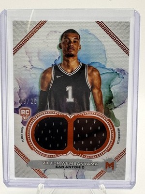 2023-24 VICTOR WEMBANYAMA Rookie RC Topps Motif RARE Player Worn 