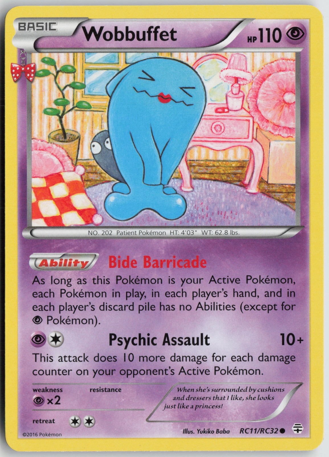 Wobbuffet Uncommon Normal XY - Phantom Forces 36/119 NM