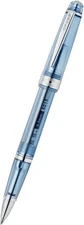 CROSS TRANSLUCENT BLUE RESIN w/GOLD-TONE BAILEY LIGHT BALLPOINT PEN #AT0742-18