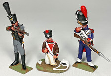 Mulberry Miniatures - 3 x Napoleonic Wars Soldiers Waterloo 1815 54mm Metal