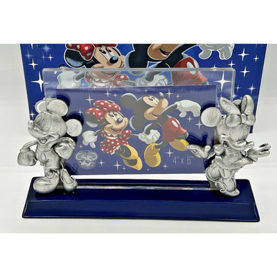 Disney Store Minnie & Mickey Mouse 25th Anniversary Cadre-Photo Frame. READ