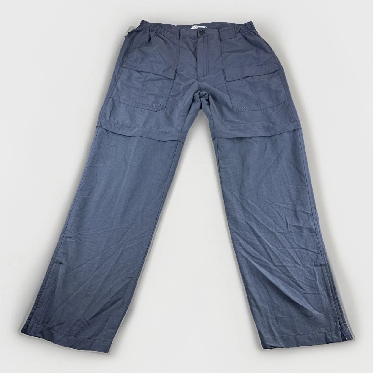 World Wide Sportsman Convertible Pants Mens L Blue Outdoors Hiking Fishing Camp
