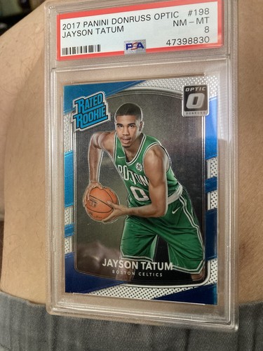 2017-18 Panini Donruss Optic - Rated Rookie Jayson Tatum #198 (RC) PSA 8