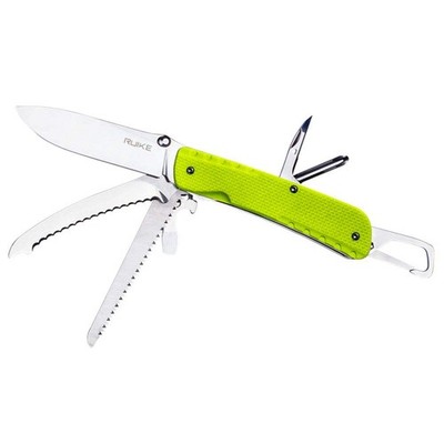 Ruike LD43 Trekker Folding Knife Multitool 12C27 Steel Green