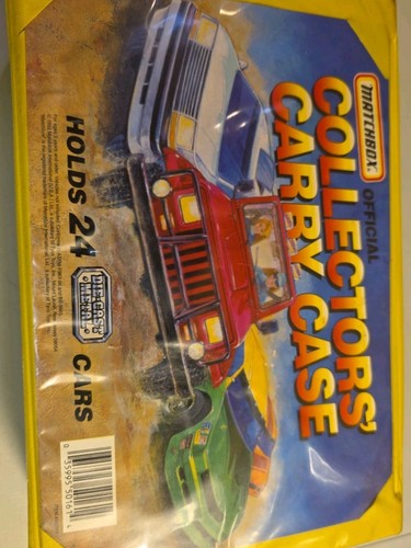 Mixed Lot of 24 Diecast Vehicles In Vintage Matchbox Collectors Case, 1992,