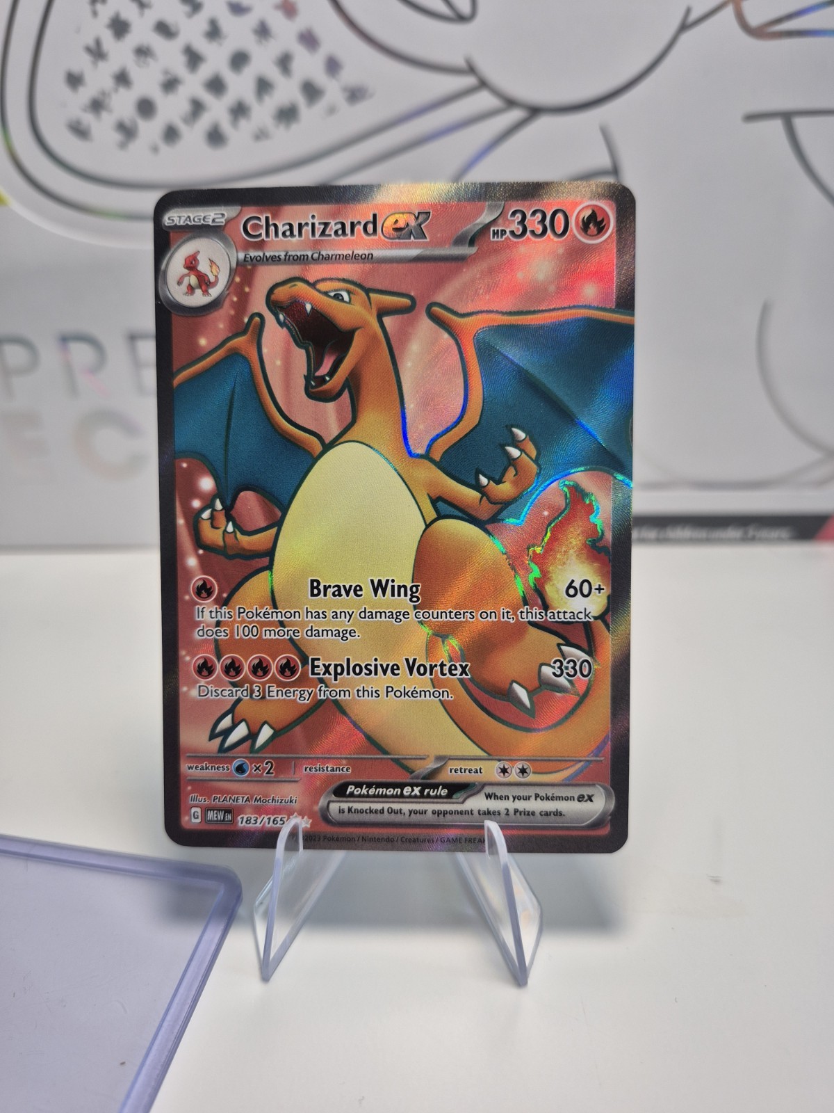 Charizard ex - 183/165 Ultra Rare Pokemon TCG Scarlet & Violet 151 NM